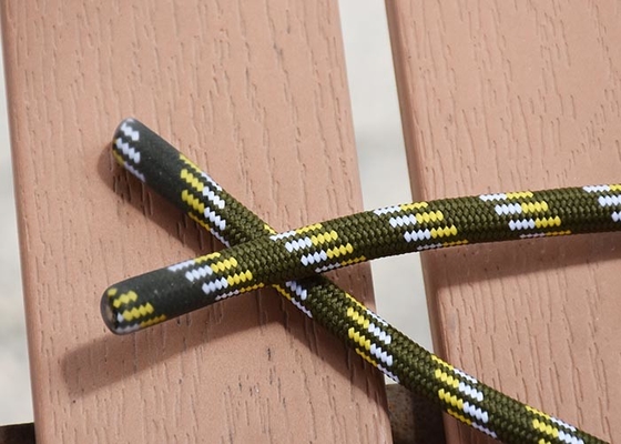 longue poly corde ronde de corde de 36cm avec terminaison brillante/mate d'astuces de silicone