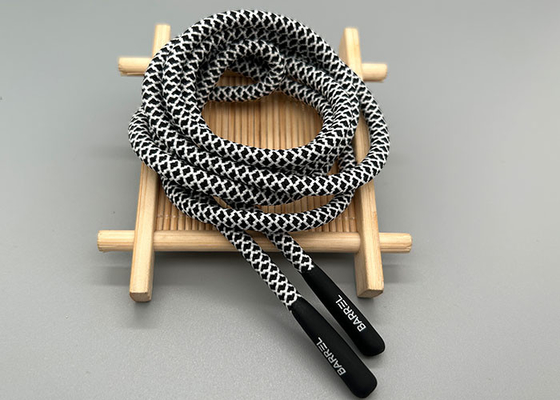 Le rond a adapté la corde aux besoins du client de cordon de 5mm avec l'extrémité de silicone et le logo imprimé
