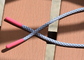 longue poly corde ronde de corde de 36cm avec terminaison brillante/mate d'astuces de silicone