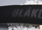 Vêtement Logo Polyester Webbing Straps Embossed fait sur commande 35mm noirs