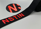bande élastique imprimée renouvelable noire Logo For Clothing brillant de 40mm