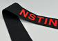 bande élastique imprimée renouvelable noire Logo For Clothing brillant de 40mm