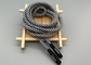 Le rond a adapté la corde aux besoins du client de cordon de 5mm avec l'extrémité de silicone et le logo imprimé