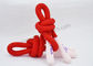 Corde élastique de coton de corde de cordon de l'extrémité L125cm de silicone pour des sacs de cordon
