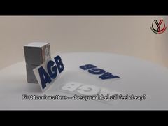 3.5cm faits sur commande 3 labels de transfert de chaleur de silicone de couleurs pour l'habillement