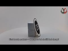 Patch personnalisé de vêtement rond en fer doux sur tatami avec colle thermofusible