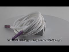 Cordon élastique personnalisé avec cordon de serrage, noir renouvelable, creux, avec embout en silicone sérigraphié pour vous