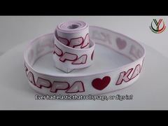 Un examen plus approfondi : pantalons pour vêtements, bande de sangle élastique de 30 mm avec logo TPU brillant imprimé