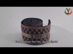 Voir la bande élastique Jacquard recyclée à double face personnalisée 40 mm pour les vêtements