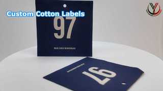 Étiquettes en coton personnalisées pour votre marque