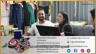 Encre d'impression d'étiquettes tissées sur mesure pour vêtements