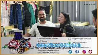 Étiquettes de logo en silicone personnalisées pour vêtements