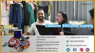 Étiquettes de transfert thermique en silicone personnalisées