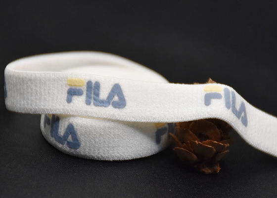 1cm 100% coutumes de bande élastique de sous-vêtements de coton a imprimé lavable