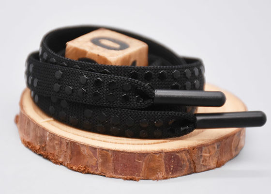 Silicone imprimé par corde faite sur commande plate Dots For Garments de cordon de polyester