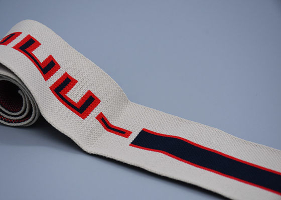 Bande élastique de jacquard adaptée aux besoins du client par habillement avec un logo latéral