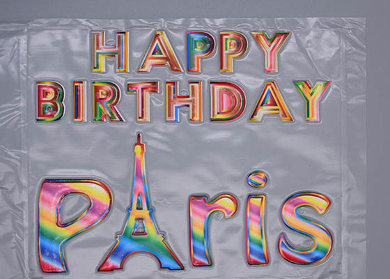 Debossed Phantom Colour Logo Heat Transfer marque pour l'habillement