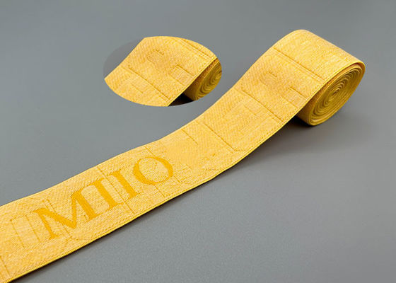 La fin de cycle a adapté la bande élastique aux besoins du client lâche de jacquard de 35mm pour l'habillement
