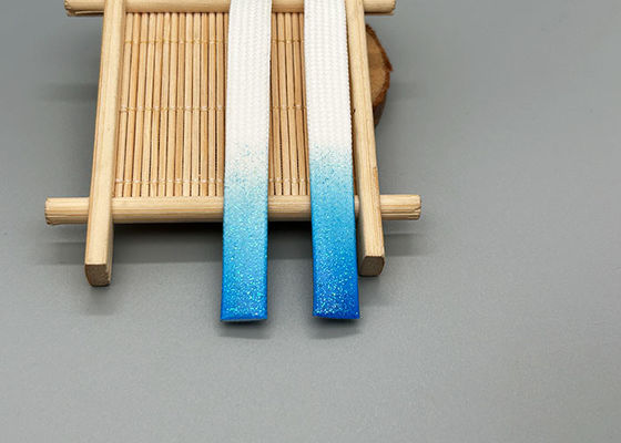 longue corde de cordon de polyester d'habillement de 30cm avec des baisses brillantes de silicone sur les deux extrémités