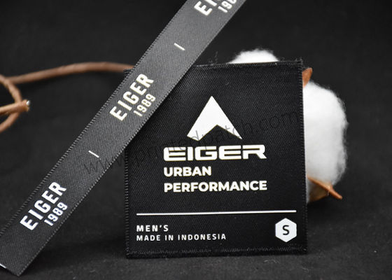 Les étiquettes de silicone des vêtements de travail 0.3mm examinent les corrections imprimées sur bande de ruban